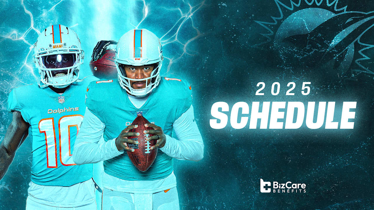 Miami Dolphins announce 2025 schedule presented by BizCare Benefits