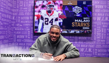 Malaki Starks Signs Ravens Rookie Contract