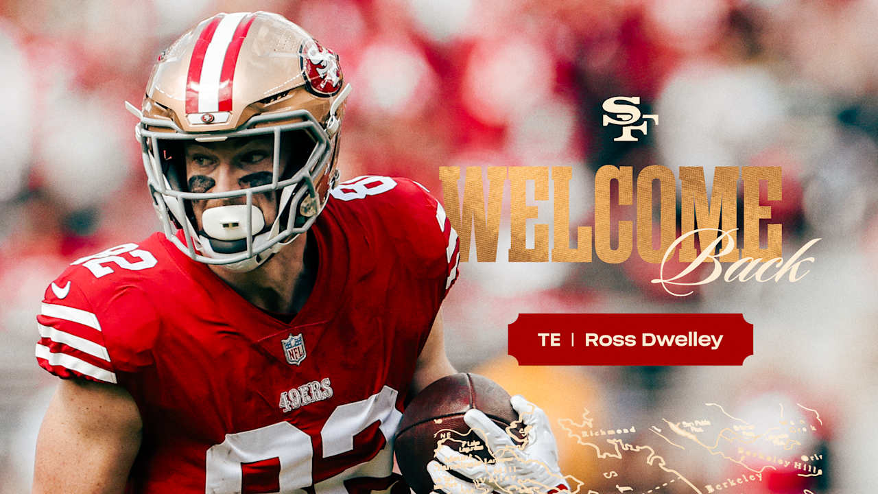 49ers Sign TE Ross Dwelley to One-Year Deal