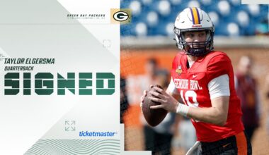 Packers sign QB Taylor Elgersma 