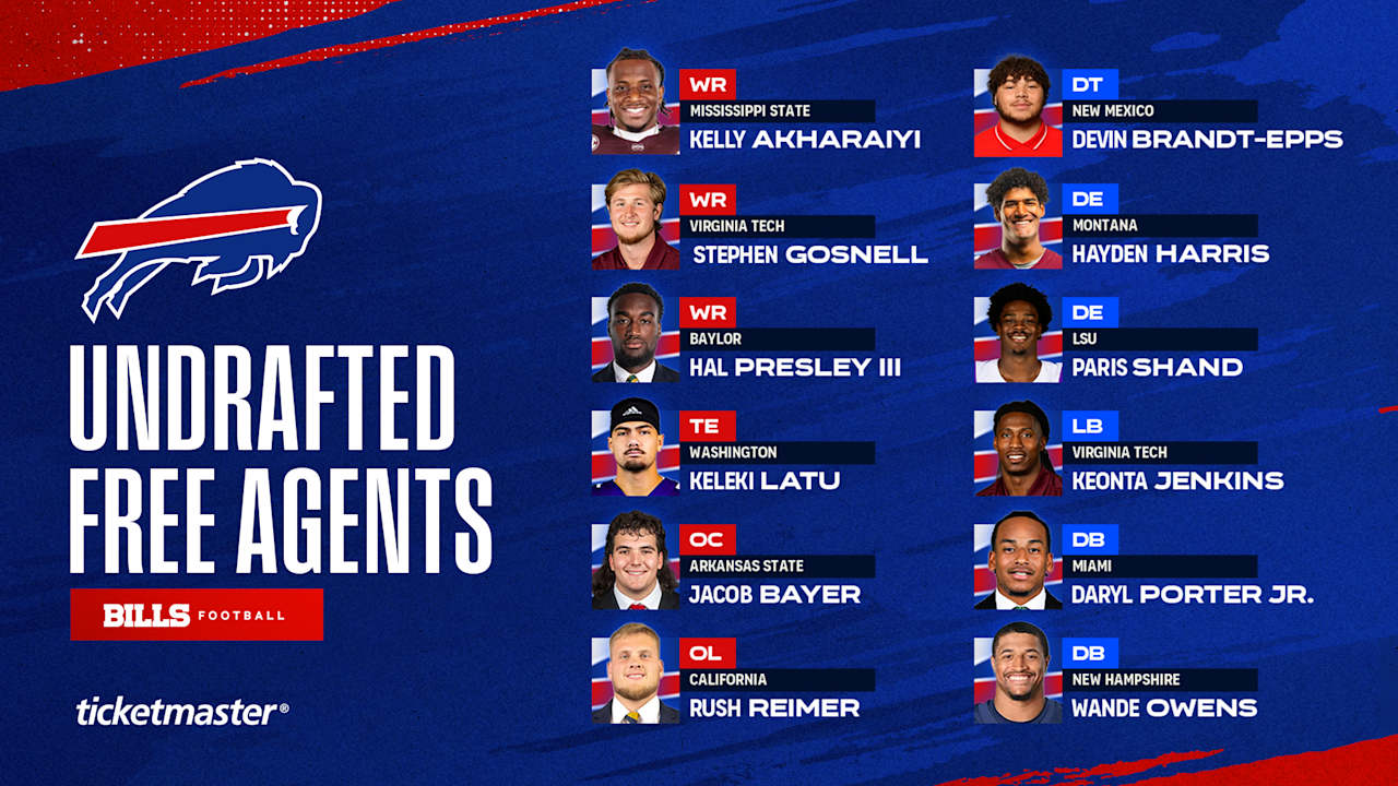 Meet the Buffalo Bills 2025 Undrafted Free Agents