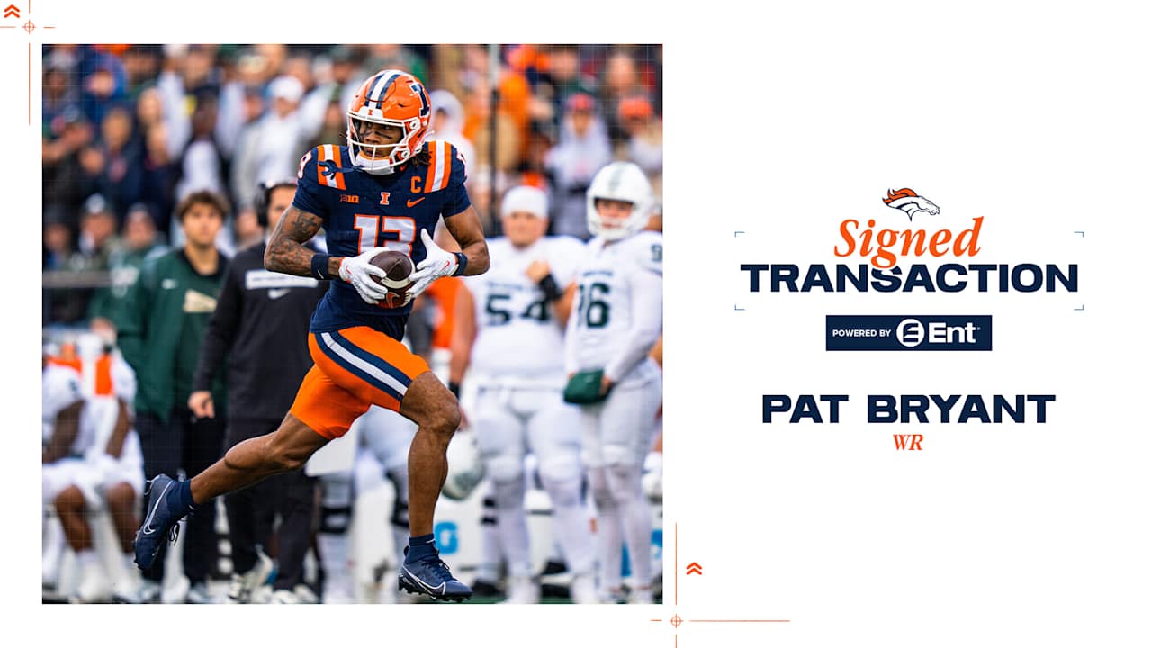Broncos WR Pat Bryant signs rookie contract