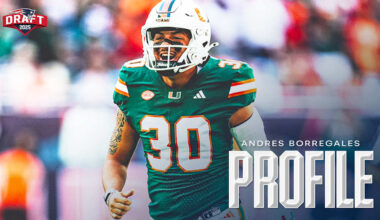 In Andres Borregales, Patriots are getting competitive football player who 'happens to be the best kicker in the country, too'