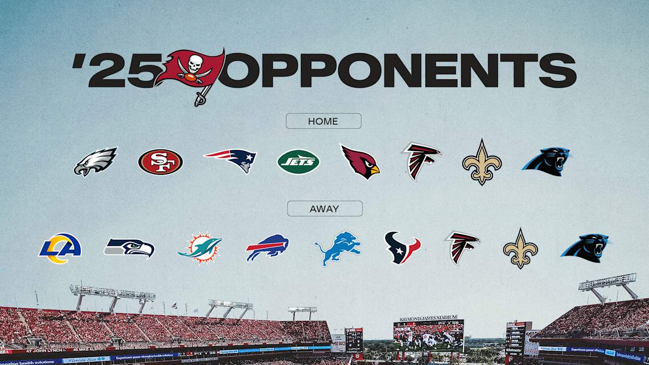 Tampa Bay Buccaneers Bucs Finalized List of 2025 NFL Opponents Includes Eagles, Lions, Texans