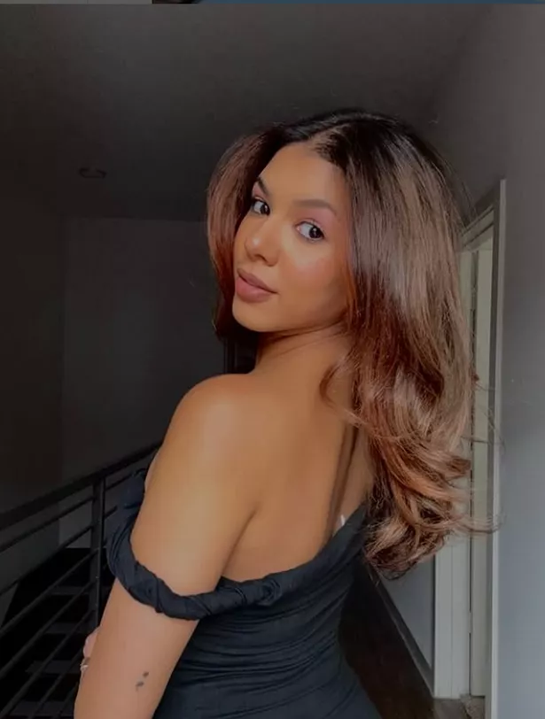 Chandi recently switched up her look, trading her dark hair for a honey brown