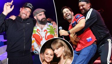 Travis Kelce has guys' night out in Kansas City while Taylor Swift dines in NYC