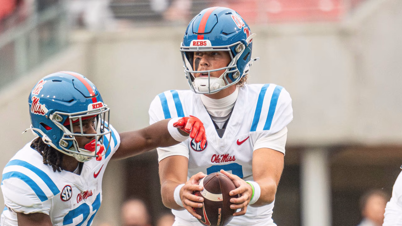 Jaxson Dart making early strides with New York Giants at minicamp - HottyToddy.com