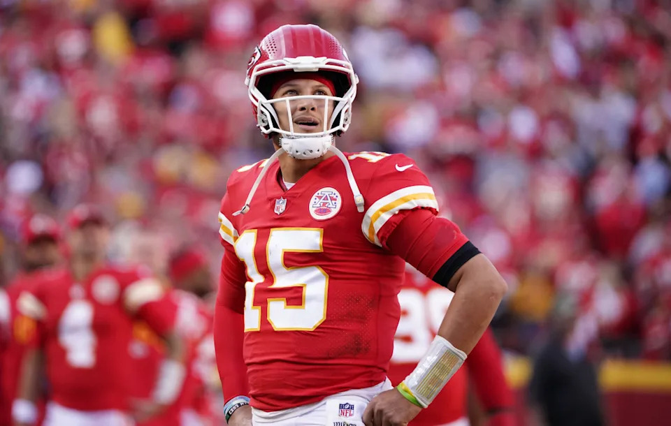 Kansas City Chiefs quarterback Patrick Mahomes is hoping for a fourth Super Bowl trophy.(Denny Medley-Imagn Images)