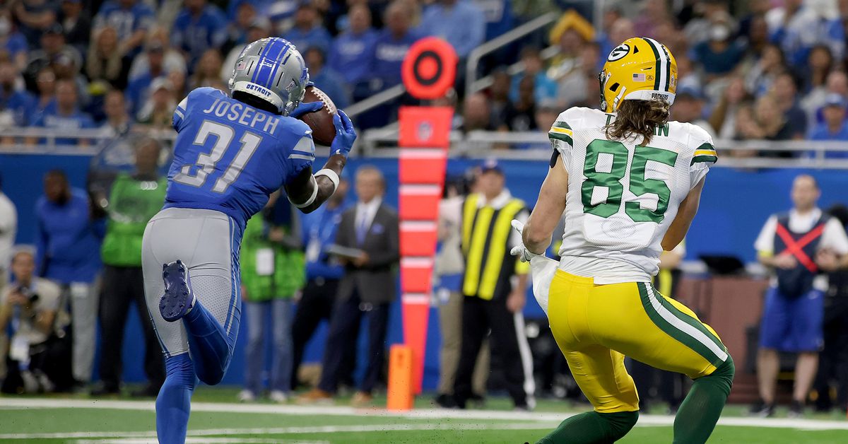 How many interceptions will Detroit Lion Kerby Joseph have in Week 16?