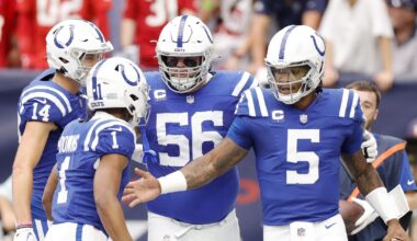 PFF ranks Colts as having NFL’s 4th worst top quarterback-to-receiver pairing