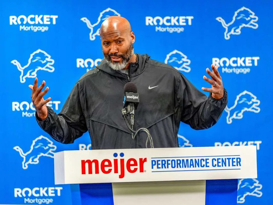 Detroit Lions general manager Brad HolmesKimberly P&period; Mitchell &sol; USA TODAY NETWORK via Imagn Images
