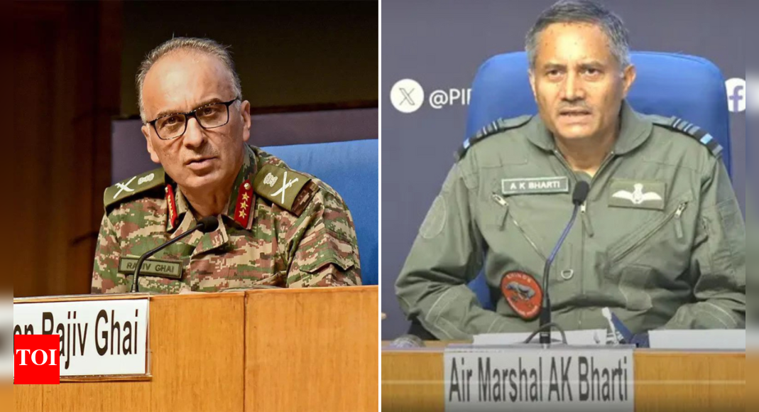 Lt General Rajiv Ghai, Air Marshal Bharti take over as deputy chiefs | India News