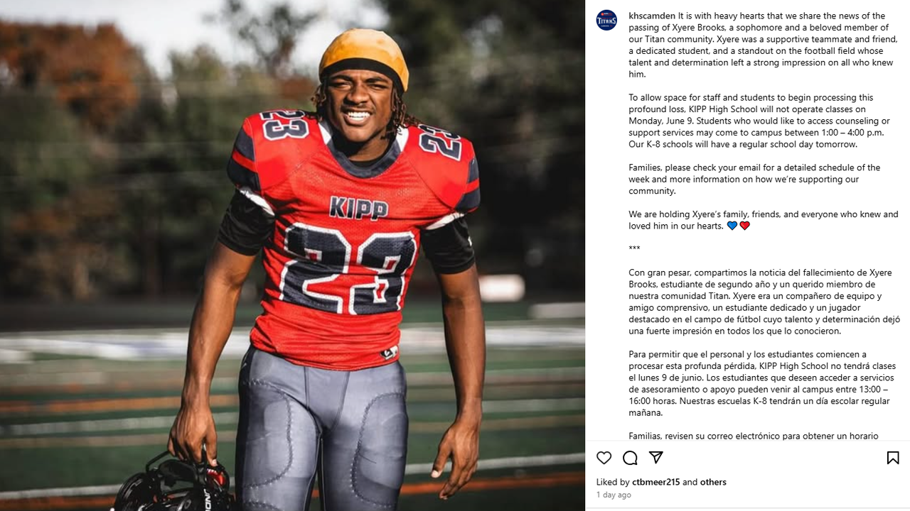 Camden star high school football player fatally shot; investigation underway: officials