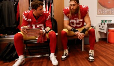 'Checkdown merchant' - George Kittle defends Brock Purdy after critics doubt 49ers quarterback's $265m deal