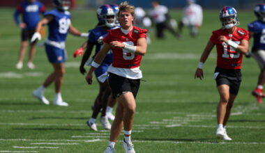 Jaxson Dart #6, New York Giants