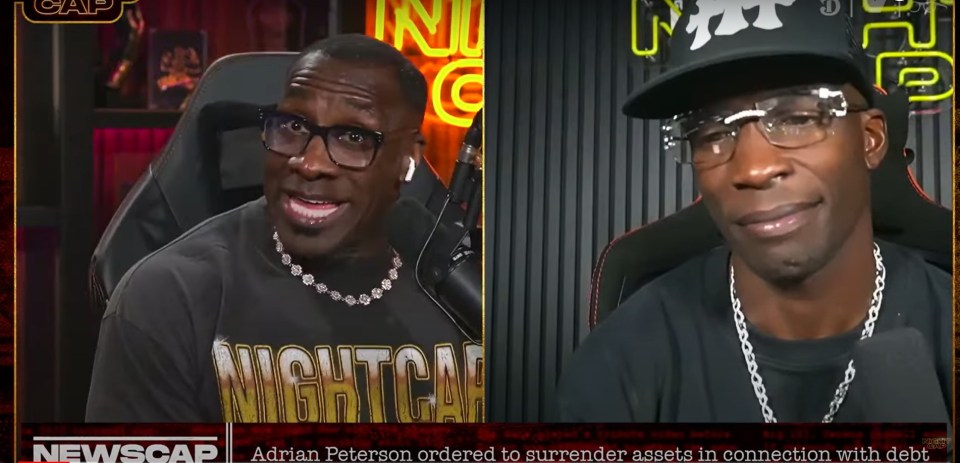 Sharpe questioned Peterson's financial responsibility on Nightcap in 2024