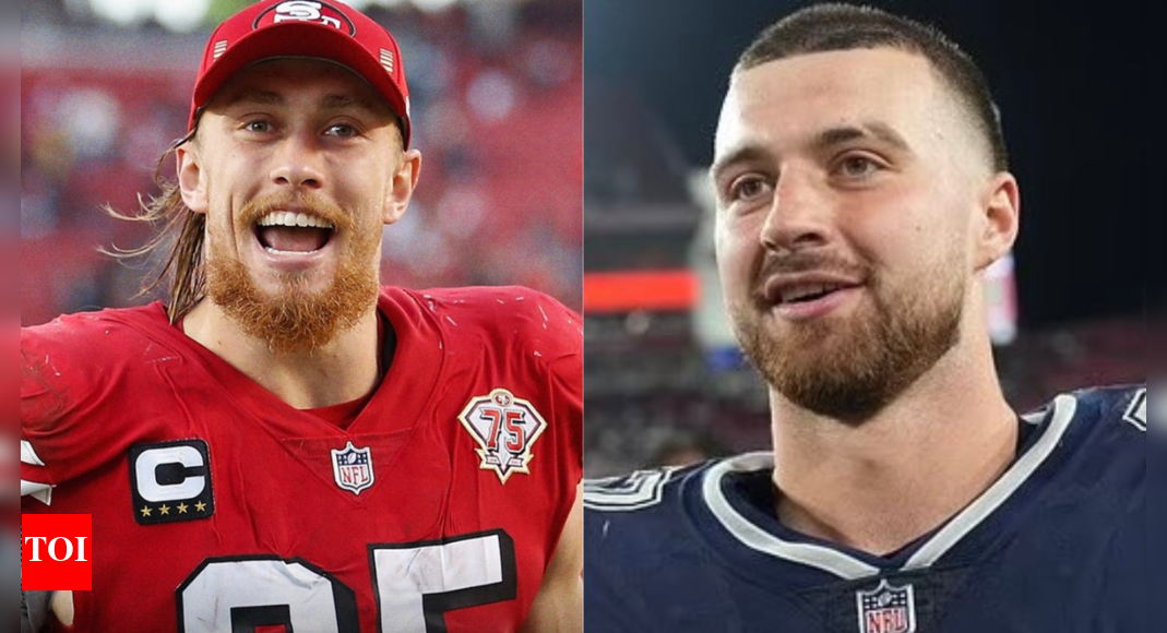 49ers star George Kittle and Cowboys Jake Ferguson go viral on TikTok with fiance Haley Cavinder | NFL News