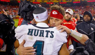 Chiefs Roster: Bad Jalen Hurts stats lead to great Patrick Mahomes news