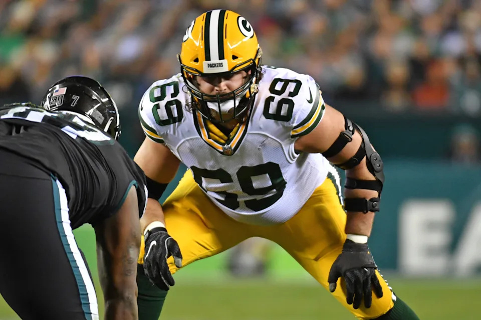 Green Bay Packers offensive tackle David Bakhtiari (69) against the Philadelphia Eagles at Lincoln Financial Field.Eric Hartline-USA TODAY Sports