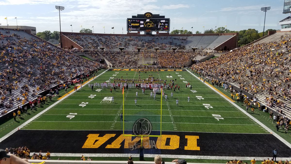 View from the Kinnick Stadium North Endzone Box, 9/7/2019