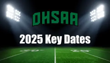 Key dates for the 2025 Ohio high school football season
