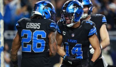 Jahmyr Gibbs still chasing lofty milestone, bet with Amon-Ra St. Brown