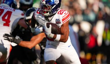 Giants’ RB Tyrone Tracy trying to get a better handle on the ball