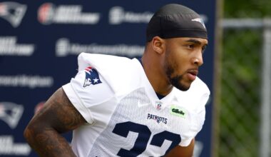 Patriots’ TreVeyon Henderson showcasing his speed on and off the field