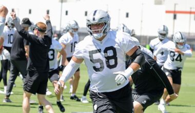 Raiders News: Jackson Powers-Johnson down 10 to 15 pounds