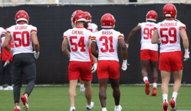 Chiefs OTAs 6/4: 9 players absent Wednesday; Josh Simmons is a full-go