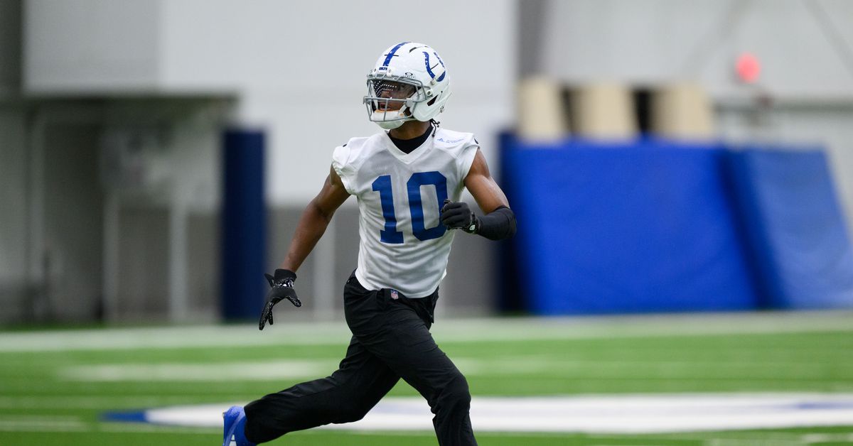 Colts OC ‘very pleased’ with WR AD Mitchell’s spring, but consistency remains key