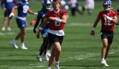 New York Giants OTA report: Jaxson Dart’s dart, play-calling, who did not practice, more