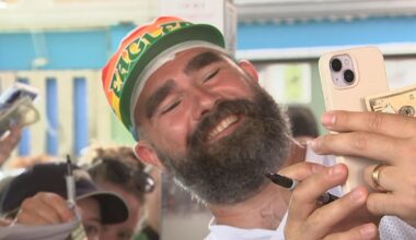 Jason Kelce's annual celebrity bartending event to benefit Eagles Autism Foundation takes over Sea Isle City