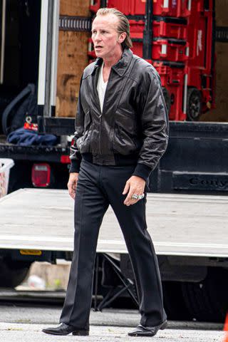 Christopher Oquendo/MEGA  Christian Bale on the set of 'Madden'