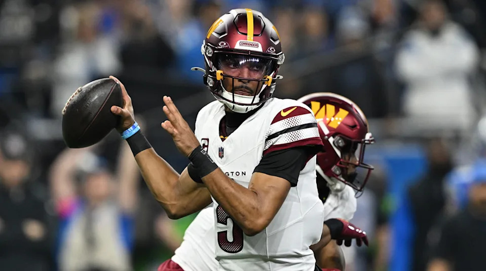 Washington Commanders quarterback Jayden Daniels is seeking a return trip to the NFC Championship Game.Lon Horwedel-Imagn Images