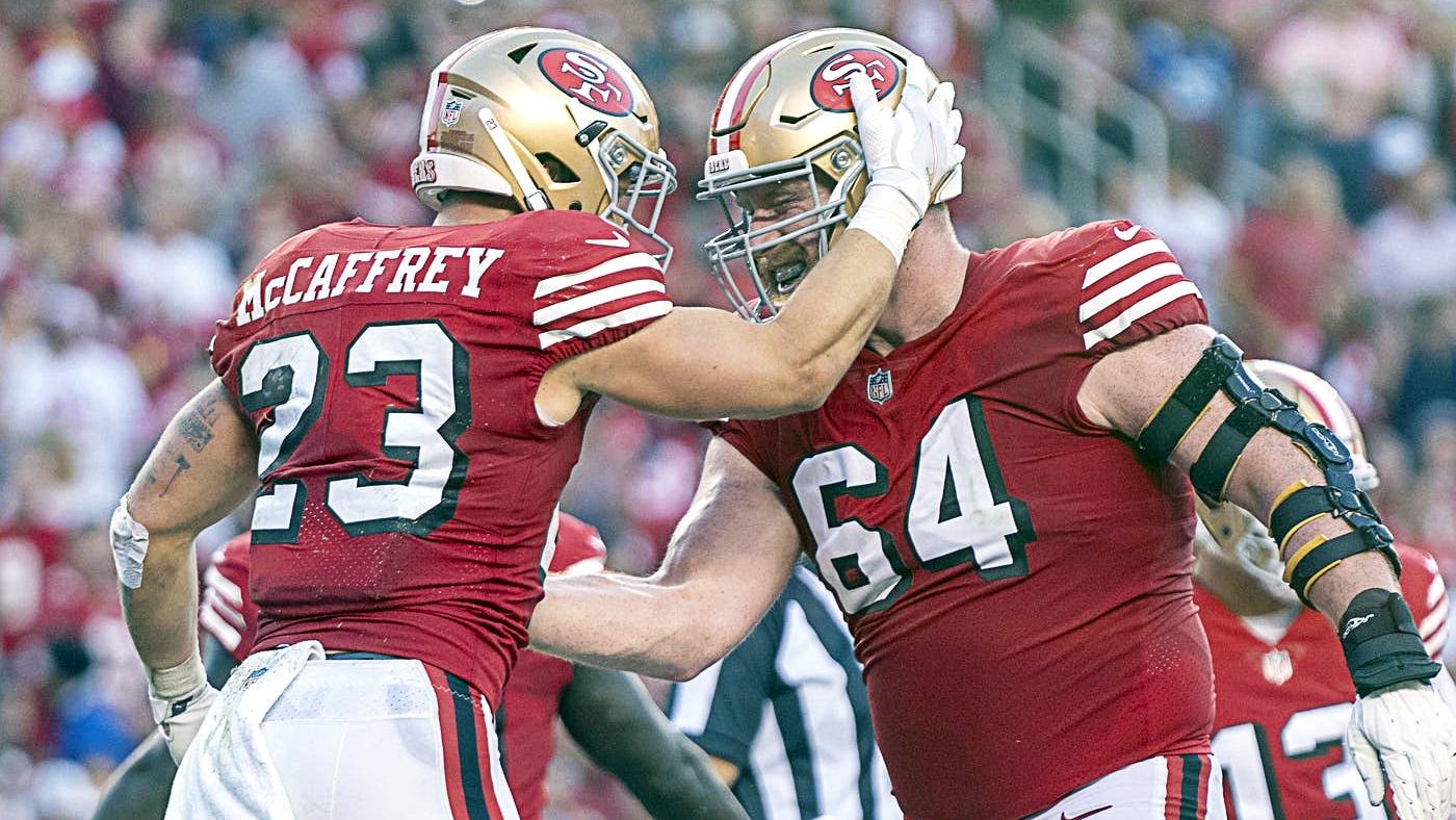 49ers' Jake Brendel ranked No. 24 among NFL centers by PFF