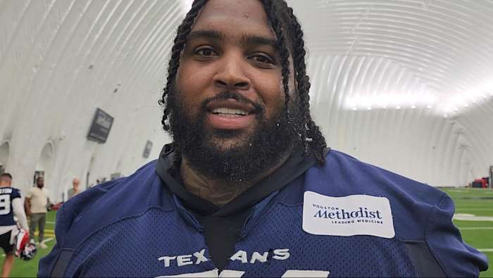 Why Texans’ Tytus Howard ‘loves’ new right guard spot, says Cole Popovich is creating ‘nasty, underestimated’ line