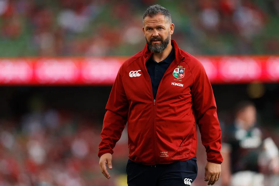 Andy Farrell saw his side suffer defeat in his first game in charge of the Lions (REUTERS)