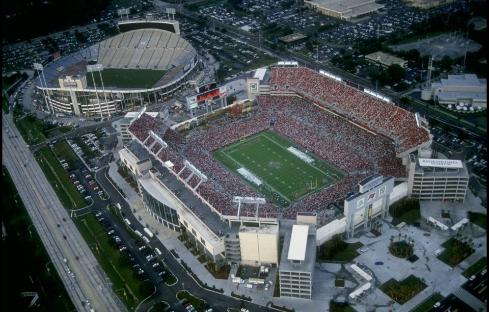 It sat adjacent to Raymond James Stadium