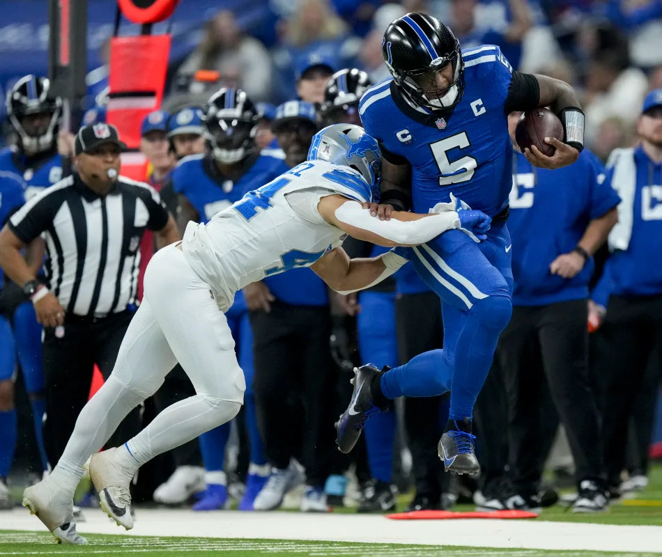 Detroit Lions linebacker Malcolm RodriguezGrace Hollars/USA TODAY Network via Imagn Images