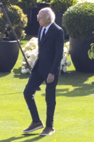 BACKGRIDÂ Larry David at Hailee Steinfeld and Josh Allen's wedding