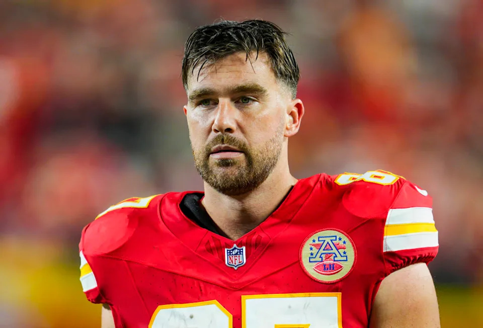 Kansas City Chiefs tight end Travis Kelce.Jay Biggerstaff-Imagn Images