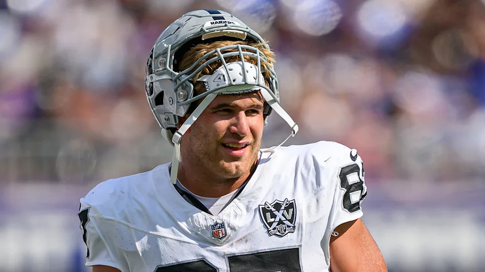 Las Vegas Raiders TE Michael Mayer.Reggie Hildred-Imagn Images