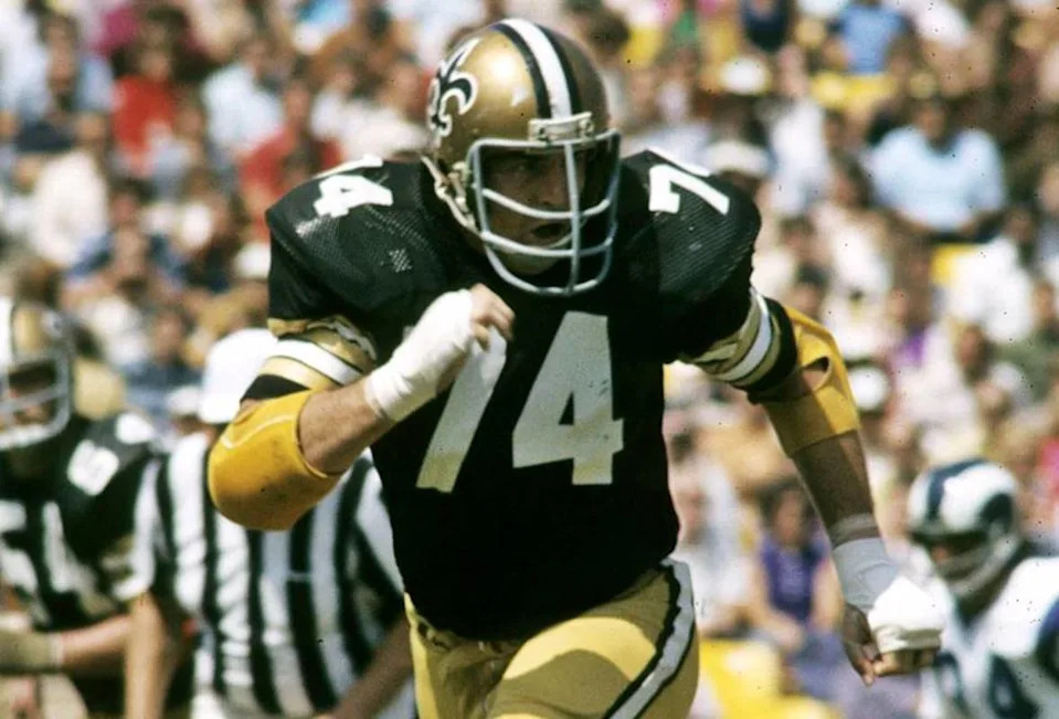 New Orleans Saints defensive lineman Derland Moore (74). Credit: Crescent City Sports