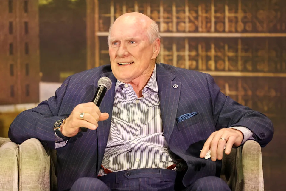 NEW ORLEANS, LOUISIANA - FEBRUARY 7: Terry Bradshaw speaks onstage during Fred Minnick Live 2025 at New Orleans Marriott Warehouse Arts District on February 7, 2025 in New Orleans, Louisiana. (Photo by Peter G. Forest/Getty Images)Peter G. Forest/Getty Images