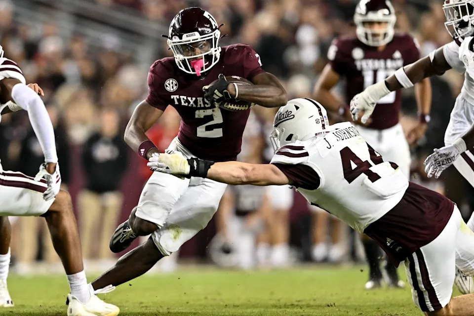Texas A&M Aggies running back Rueben Owens. © Maria Lysaker-USA TODAY Sports