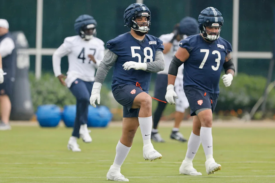 Darnell Wright #58 and Jonah Jackson #73 Getty Images