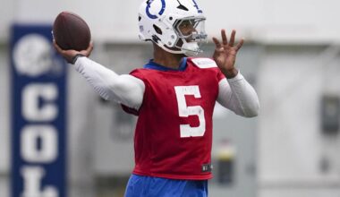 Colts QB Richardson sidelined indefinitely with a right shoulder injury | Sports