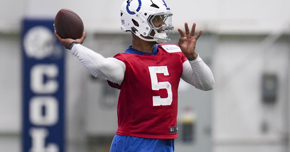 Colts QB Richardson sidelined indefinitely with a right shoulder injury | Sports