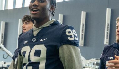 Penn State freshman DE Yvan Kemajou in favorable spot for expanded role with ‘monster work ethic’ | Penn State Football News